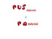 Pusdalyviai ir padalyviai