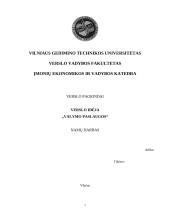 Verslo idėja "Valymo paslaugos"