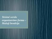 Mažoji ūkio bendrija