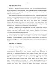 Motyvacijos ir motyvavimo savo profesinėje veikloje naudingumo analizė 8 puslapis