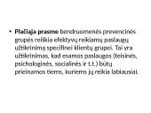Prevencinių grupių bendruomenėje steigimas 10 puslapis