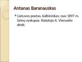 Aprašymas apie Antaną Baranauską 2 puslapis