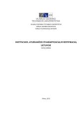 Institucijos, atliekančios standartizaciją ir sertifikaciją Lietuvoje
