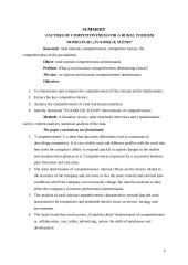 Kaimo turizmo sodybos „Svajoklių slėnis“ konkurencingumą lemiantys veiksniai 5 puslapis