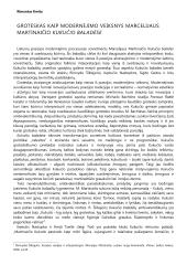 Groteskas kaip modernėjimo veiksnys M. Martinaičio Kukučio baladėse 