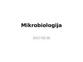 Mikrobiologija skaidrės