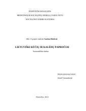 Lietuviški Kūčių ir Kalėdų papročiai