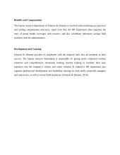 The role of human resource management in Johnson & Johnson 8 puslapis