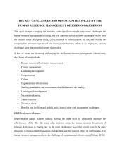 The role of human resource management in Johnson & Johnson 9 puslapis