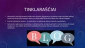 Tinklaraščiai, socialiniai tinklai, vikio sąvokos ir jų paskirtis 3 puslapis