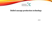 Boiled sausage production technology