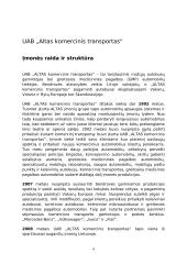 UAB „ALTAS komercinis transportas“ veiklos analizė ir valdymas 4 puslapis