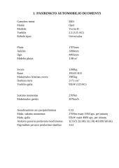 Projektinis automobilio pasipriešinimo ir traukos jėgų skaičiavimas. Laboratorinis darbas 4 puslapis