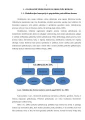 Globalinė prekyba ir globalinė rinka. Globalinės prekybos įtakos linkmės 5 puslapis