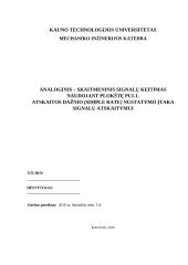 Analoginis skaitmeninis signalų keitimas