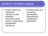 Išoriniai kompiuterio įtaisai ir jų paskirtis 4 puslapis