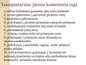 Konteineriai tarptautinių krovinių gabenime 11 puslapis