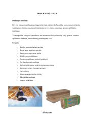 Termoizoliacinių medžiagų, naudojamų sienų ir stogų šiltinimui apibūdinimas 10 puslapis