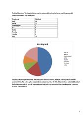 Anketinė apklausa. Kokios markės automobiliai patinka žmonėms? 6 puslapis
