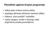 Ugdymo įstaigos programos analizė  7 puslapis