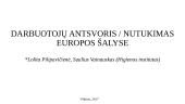 Darbuotojų antsvoris / nutukimas Europos šalyse