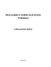 Miullerio-Lyerio iliuzijos tyrimas