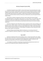 Warehousing and Storage 8 puslapis