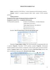 Kompiuterių tinklai praktinių darbų užduotys 11 puslapis