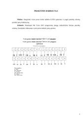 Kompiuterių tinklai praktinių darbų užduotys 5 puslapis