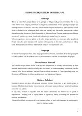 Business etiquette in Switzerland 4 puslapis
