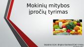 Mokinių mitybos įpročių tyrimas