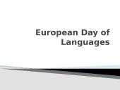 European Day of Languages slides