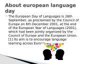 European Day of Languages slides 3 puslapis