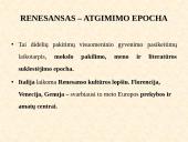 Renesanso epocha. Bruožai. Veikėjai. Reikšmė. 2 puslapis