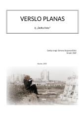 Foto studijos verslo planas