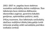 Savižudybės Lietuvoje psichosocialinio konteksto atžvilgiu 9 puslapis