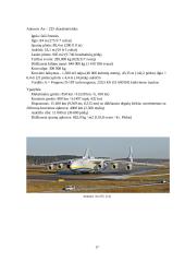 Aviacijos referatas: Didžiausi ir mažiausi lėktuvai pasaulyje, jų charakteristikos 18 puslapis