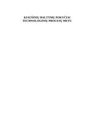 Kiaušinių baltymų pokyčiai technologinių procesų metu