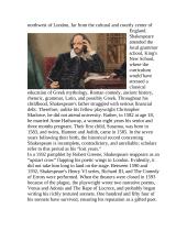 William Shakespeare's live 2 puslapis