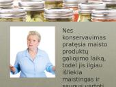 Maisto produktų konservavimo metodai 3 puslapis