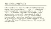 Betono kietėjimas žiemą ir vasarą 12 puslapis