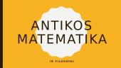 Antikos matematika