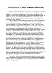 Kraštovaizdžių prasmės renesanso literatūroje