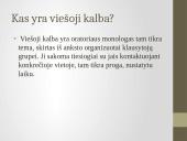 Kalbos raiško priemonių vartojimas viešosiose kalbose 2 puslapis