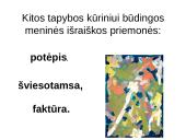 Dailes skirstymas - skaidrės 13 puslapis