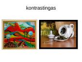 Dailes skirstymas - skaidrės 9 puslapis