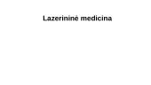 Lazerininė medicina