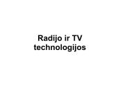 Radijo ir TV technologijos