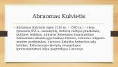 Abraomo Kulviečio biografija 2 puslapis