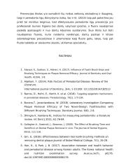 Ėduonies ir Periodonto ligų sąsaja su burnos higienos būkle 14 puslapis